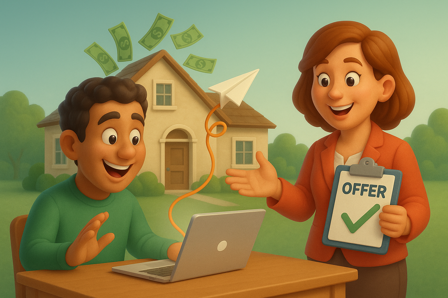 Send offer to agent or homeowner